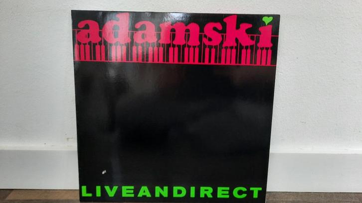 Adamski - Liveandirect LP / Vinyl Plaat, Techno, Promo, Cd's en Dvd's, Vinyl | Dance en House, Gebruikt, Techno of Trance, 12 inch