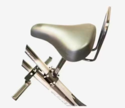 ZGAN! Velo fietszadel kind op stang damesfiets €27,99, Hobby en Vrije tijd, Overige Hobby en Vrije tijd, Zo goed als nieuw, Ophalen of Verzenden