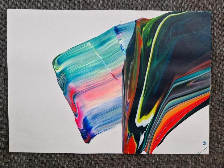 Alve Voinea - abstract schilderij - contemporary art, Antiek en Kunst, Kunst | Designobjecten, Ophalen of Verzenden