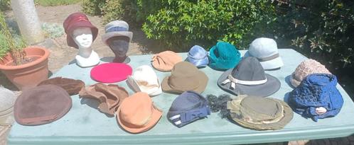 Lot van 18 vintage dames hoeden, mutsen, baretten, petten, Kleding | Dames, Hoeden en Petten, Gedragen, Ophalen of Verzenden