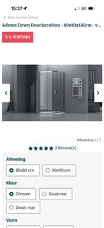 Adema Dawn Douchecabine 80x80 - Nieuwstaat!, Huis en Inrichting, Ophalen, Nieuw, Met douche