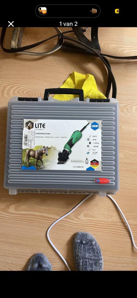 Liscop lite 1400 amper gebruikt incl 2 messensets, Dieren en Toebehoren, Paarden en Pony's | Verzorgingsproducten, Zo goed als nieuw