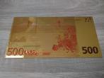 Gouden biljet 500 euro, 2002, Postzegels en Munten, Bankbiljetten | Europa | Eurobiljetten, Ophalen of Verzenden, Overige landen