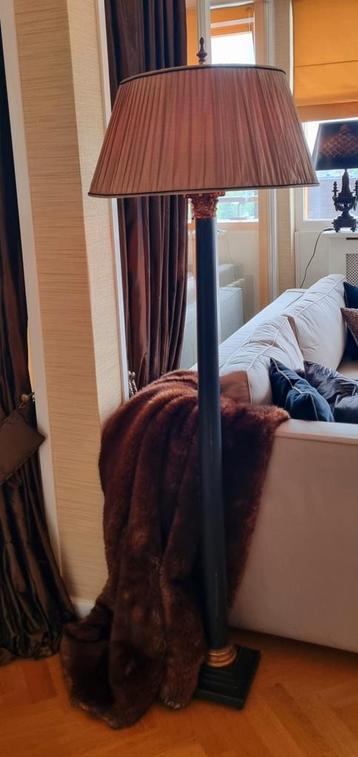 Exclusieve Eichholtz klassieke zwarte vloerlamp zonder kap beschikbaar voor biedingen