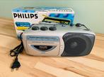 Philips AQ4150 Radio Cassette Speler met Microfoon- Vintage, Audio, Tv en Foto, Cassettedecks, Verzenden, Overige merken