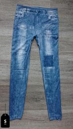 Dames legging met jeansprint maat S, Maat 36/38 (S), Blauw, Ophalen of Verzenden, Zo goed als nieuw