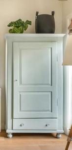 Antieke Eendeurskast, meidenkast, linnenkast, Huis en Inrichting, Ophalen, Gebruikt, 50 tot 100 cm, 150 tot 200 cm