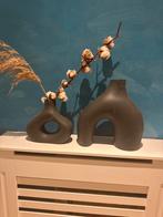 Set van 2  Vazen, Huis en Inrichting, Ophalen, Overige materialen, Zwart, Zo goed als nieuw