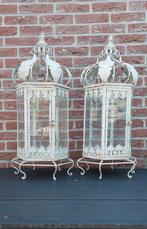 2 brocante grote tuinlantaarns windlichten, Ophalen, Gebruikt, Nvt, Nvt