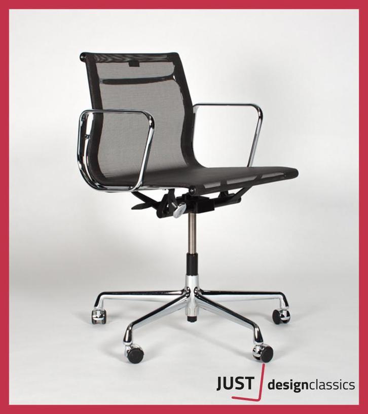 Vitra Eames ea 117 Antraciet Netweave Chroom Nieuwstaat, Huis en Inrichting, Bureaustoelen, Zo goed als nieuw, Bureaustoel, Grijs