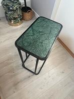 Bijzettafel stenen blad, 45 tot 60 cm, Minder dan 55 cm, Ophalen of Verzenden, Zo goed als nieuw