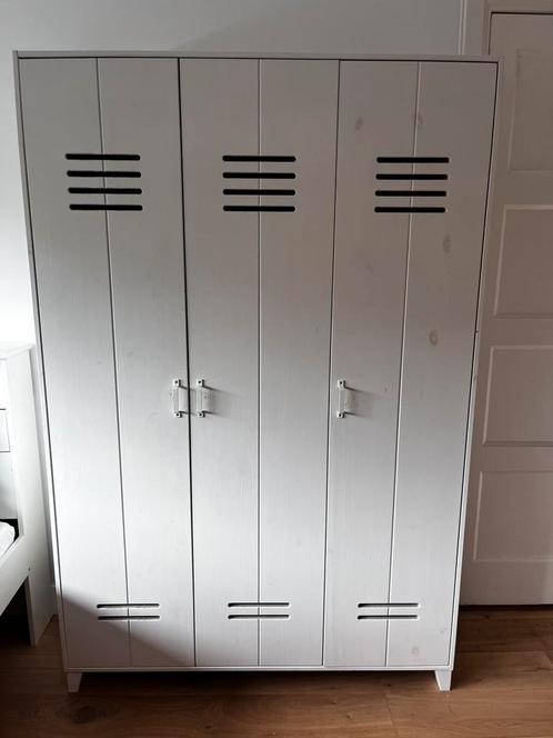 Lockerkast wit hout vtwonen 3-deurs, Huis en Inrichting, Kasten | Lockerkasten, Gebruikt, Ophalen