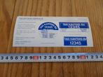 sticker telefoonsticker Etten Leur TAXI KANTERS BV, Ophalen, Zo goed als nieuw, Sticker