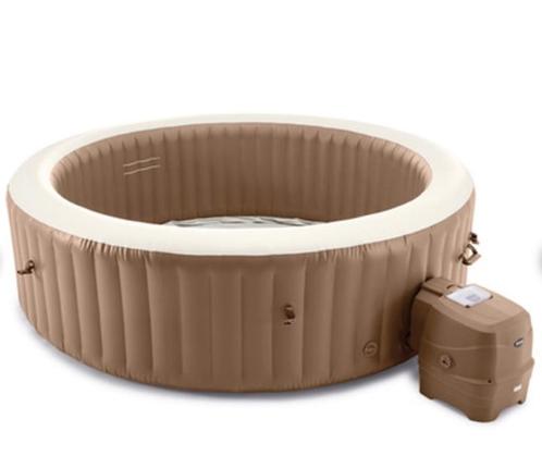 Intex jacuzzi opblaasbaar 6 persoons, Tuin en Terras, Bubbelbaden en Hottubs, Zo goed als nieuw, Opblaasbaar, Grondzeil, Filter