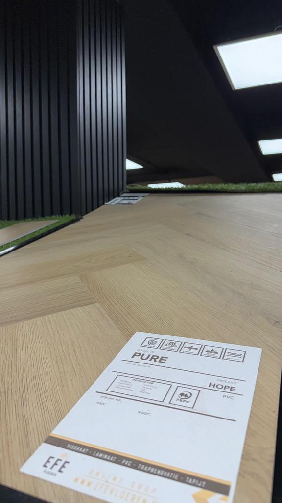 PVC Visgraat Hope, Huis en Inrichting, Stoffering | Vloerbedekking, Nieuw, Overige typen, 75 m² of meer, Ophalen of Verzenden