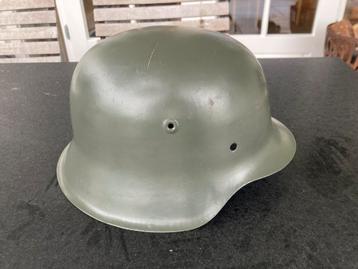 Duitse helm Stahlhelm M42 64 originele schaal gerestaureerd 