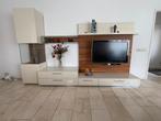 Stijlvol hülsta wandmeubel met vitrinekast, tv-paneel lades, Ophalen, 200 cm of meer, 200 cm of meer, Modern