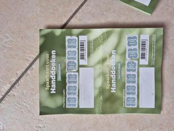 Drie volle kaarten van de Plus voor de handdoeken actie beschikbaar voor biedingen