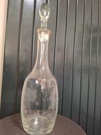 Mooie geslepen glazen karaf, Huis en Inrichting, Woonaccessoires | Vazen, Gebruikt, Wit, Ophalen of Verzenden, Glas