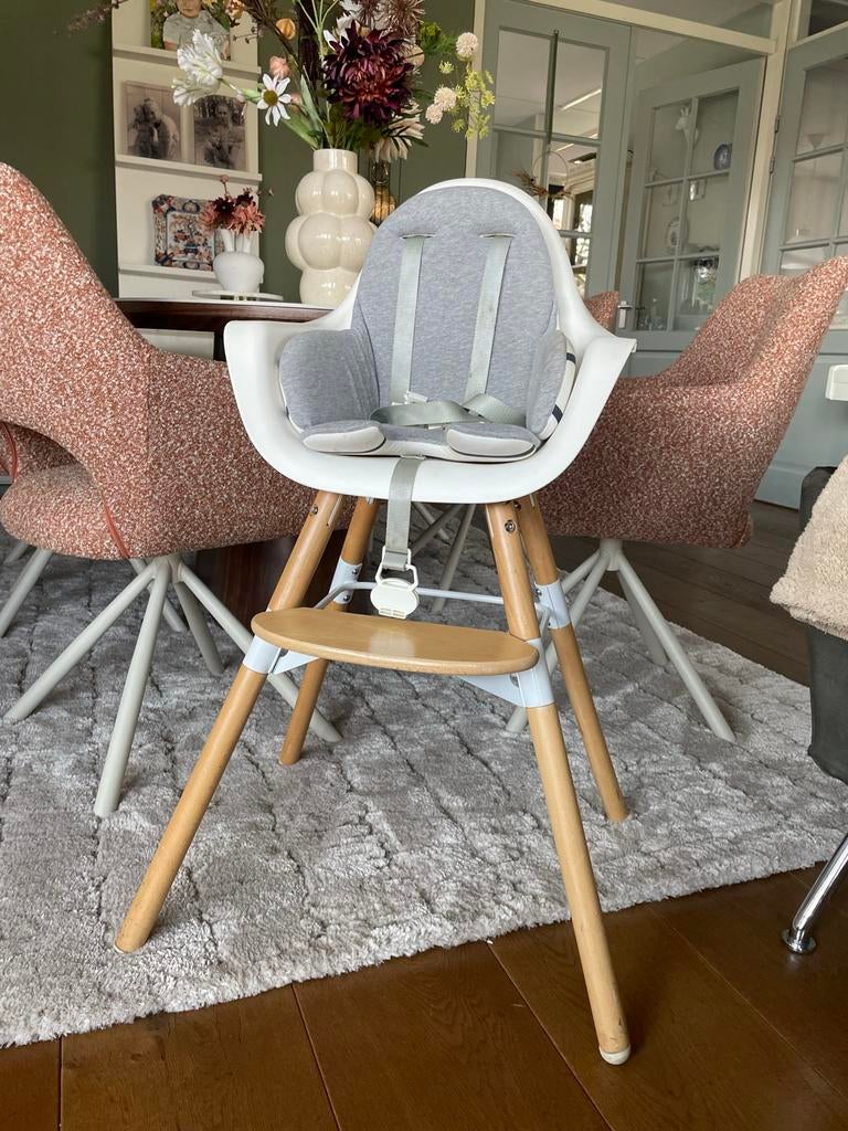 Kinderstoel Childhome Evolu 2 Naturel, Ophalen, Gebruikt, Meegroeistoel, Gordel(s)