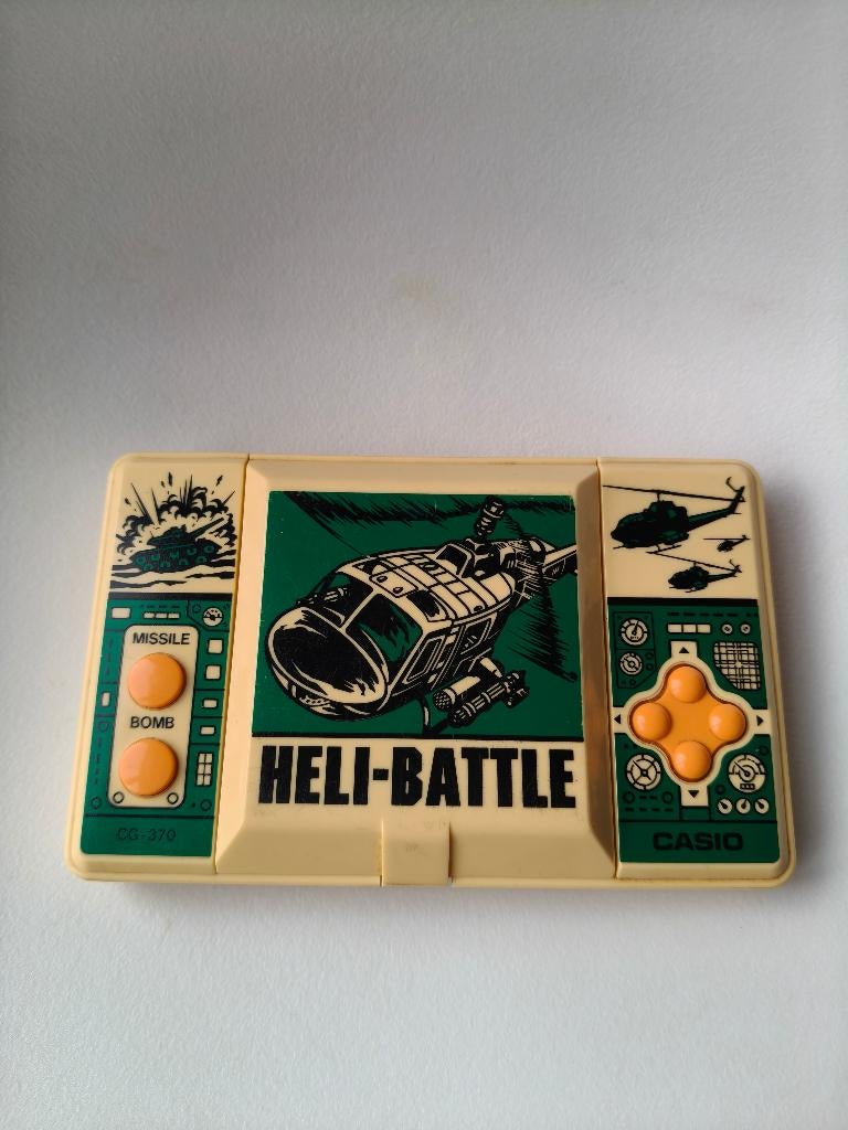 vintage handheld Casio Heli-Battle CG-370 uit 1987 zgan, Ophalen of Verzenden, Casio