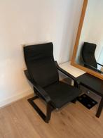IKEA Poang Fauteuil Zwart, Ophalen, Zo goed als nieuw, 75 tot 100 cm, 50 tot 75 cm