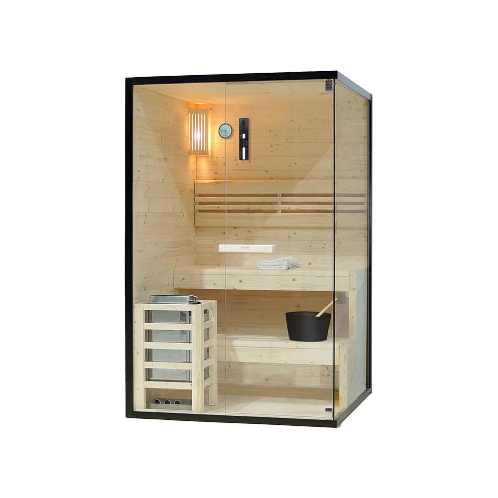 Luxe Finse binnensauna - 2 pers - NIEUW - Stopcontact 230V, Ophalen of Verzenden, Nieuw, Fins of Traditioneel, Complete sauna