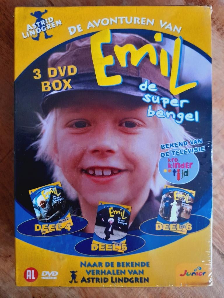 De avonturen van Emil  - DVD BOX nieuw ! - Astrid Lindgren, Avontuur, Alle leeftijden, Boxset, Ophalen of Verzenden