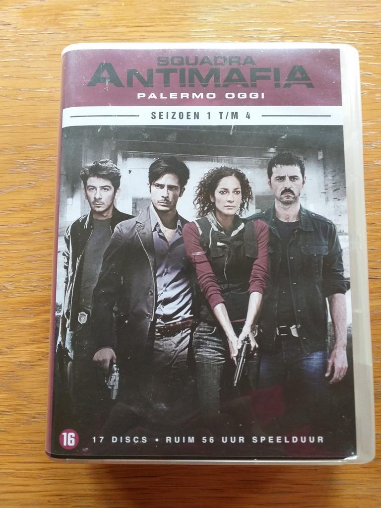 Squadra Antimafia Palermo Oggi Seizoen 1 t/m 4 DVD Boxset, Gebruikt, Vanaf 16 jaar, Boxset, Ophalen of Verzenden