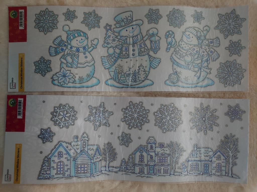 kerst raam stickers, Diversen, Kerst, Verzenden, Nieuw