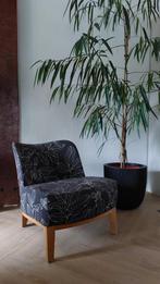 Ikea Stockholm stoel met bladprint - Gebruikte staat, Ophalen, Gebruikt, Modern, Scandinavisch, Zwart