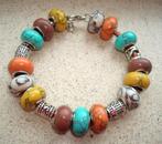 Leren armband in maat naar wens met natuursteen bedels, Info.adorabeads@gmail.com, Want 18 Hoogvliet, Adorabeads, Overige kleuren