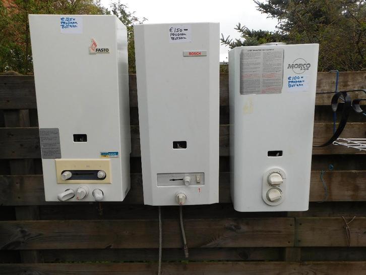 heb nog 3 mooie gereviseerde keuken-douche geisers, Doe-het-zelf en Verbouw, Geisers en Boilers, Gebruikt, Boiler, Propaan of Butaan