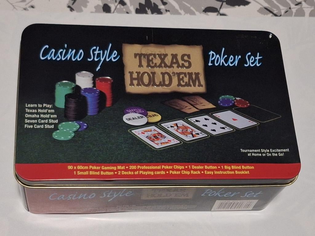 Poker Set. Texas Hold'm. Nieuw., Ophalen of Verzenden, Nieuw