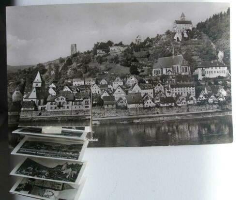 Hirschhorn am Neckar met uitvouwbaar foto-trapje, Ophalen of Verzenden, Gelopen, Duitsland