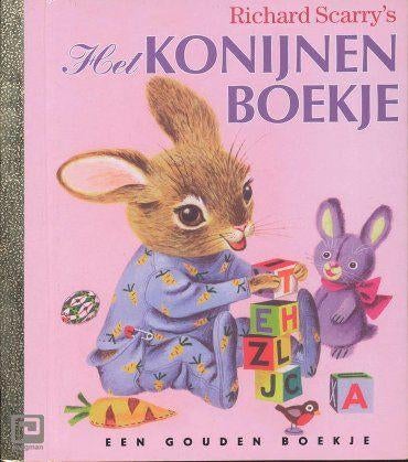 Gouden boekje: Het konijnenboekje van Richard Scarry, Boeken, Fictie algemeen, Jongen of Meisje, Zo goed als nieuw, 4 jaar