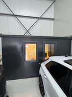 Kunststof Kantoor unit, kantoorcontainer antraciet, Ophalen, Zo goed als nieuw