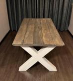 Zelfgemaakte landelijke eettafel te koop, Ophalen, 50 tot 100 cm, Zo goed als nieuw, Rechthoekig