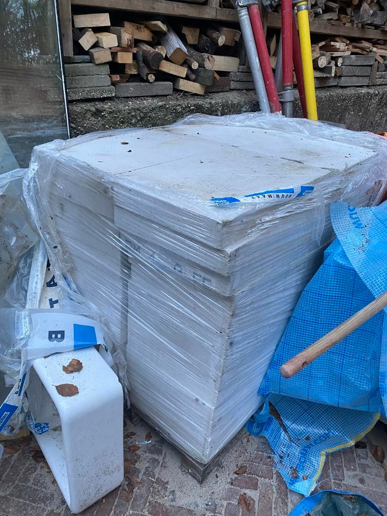 Gasbeton blokken 60x40x7 cm - 64 stuks op pallet, Doe-het-zelf en Verbouw, Tegels, Ophalen, 40 tot 60 cm, Overige typen, Nieuw