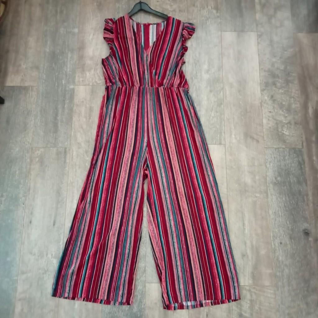 Nieuwe jumpsuit streep dessin maat 40/42, Kleding | Dames, Jumpsuits, Ophalen of Verzenden, Nieuw, Maat 42/44 (L), Overige kleuren