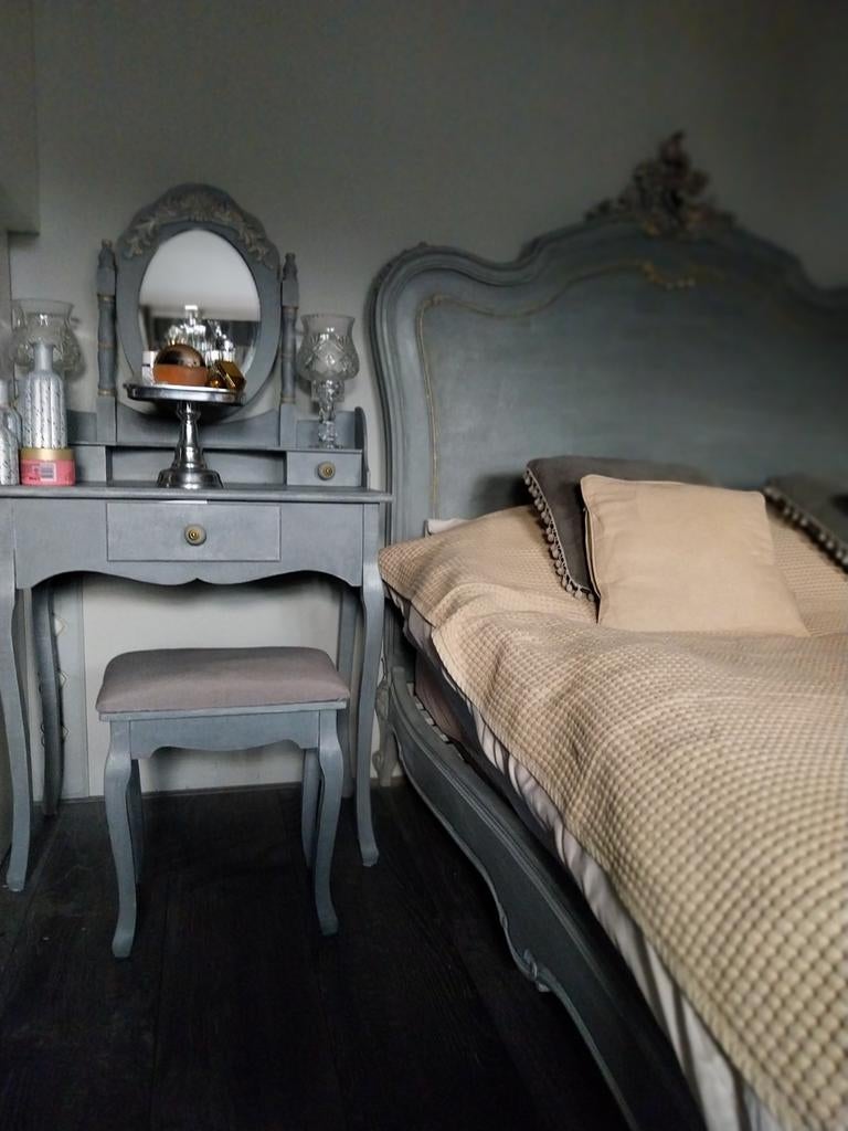 Antiek complete slaapkamer, Ophalen, Zo goed als nieuw, Twijfelaar, Antiek