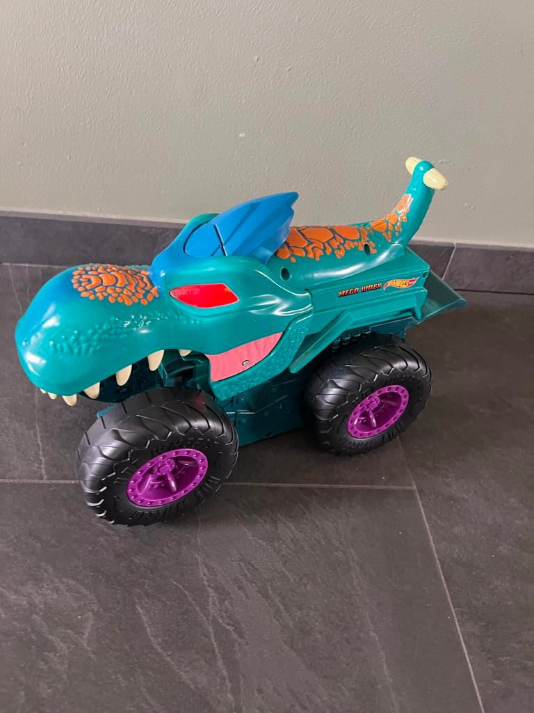 Hot Wheels Mega Wrex Monster Truck Dinosaurus Voertuig, Ophalen, Gebruikt