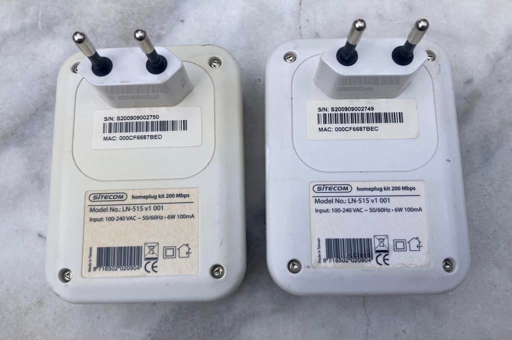 Set Sitecom internet pluggen, Ophalen of Verzenden, Gebruikt