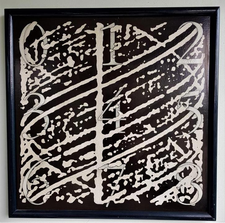 Ton Van Summeren (1953-2017) "Laser" Acryl papier board, Antiek en Kunst, Kunst | Schilderijen | Modern, Ophalen of Verzenden