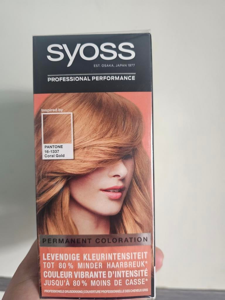 Syoss Permanente Haarverf - Coral Gold (3 stuks), Ophalen of Verzenden, Nieuw, Overige typen