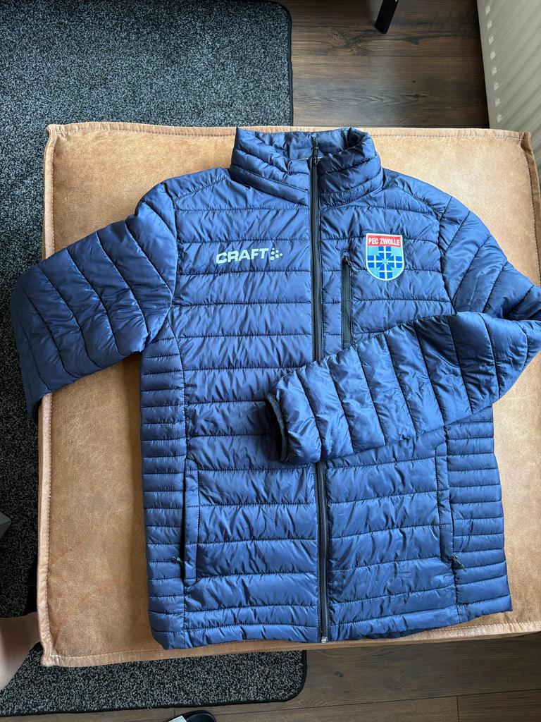 PEC Zwolle Craft Jas Maat M, Ophalen, Zo goed als nieuw, Maat 48/50 (M), Blauw