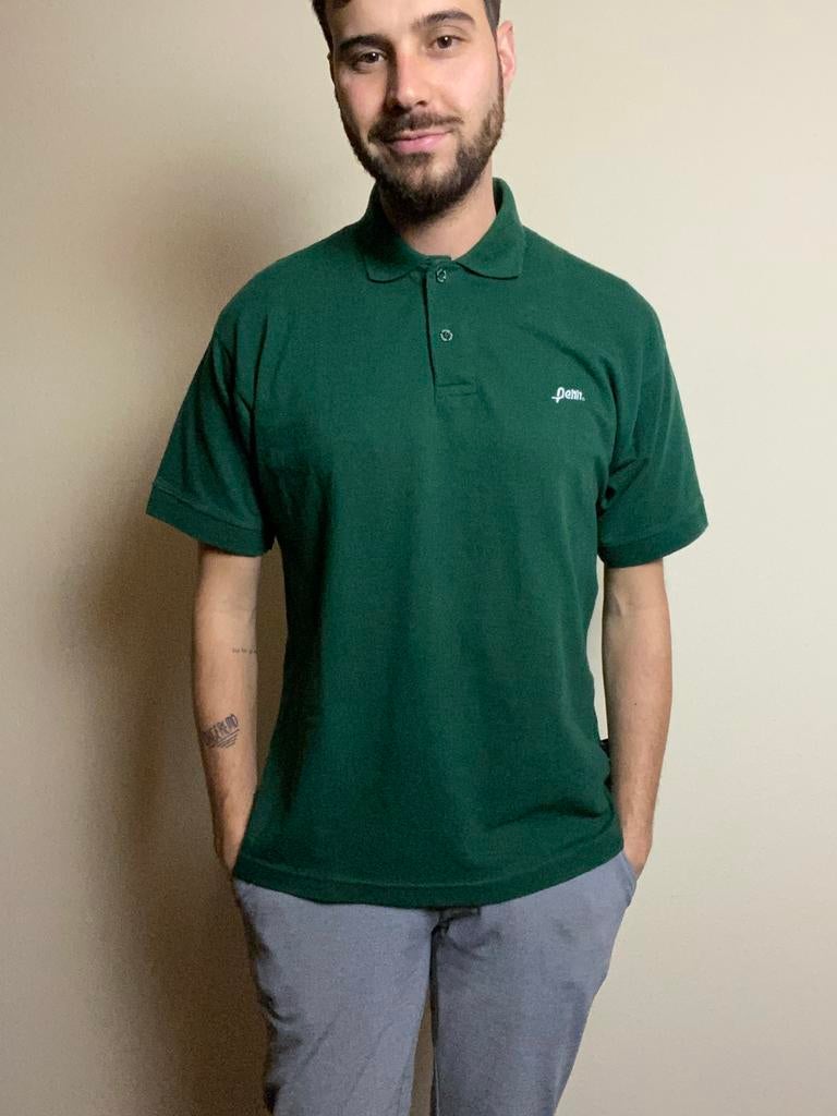 Vintage polo shirt - groen - Penn - M / medium, Kleding | Heren, Polo's, Gedragen, Maat 48/50 (M), Groen, Ophalen of Verzenden