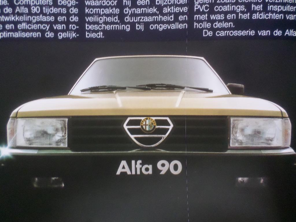 Alfa Romeo 90 Brochure, Ophalen of Verzenden, Zo goed als nieuw, Alfa Romeo