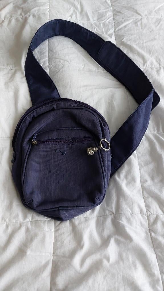 Kipling tas, Crossover paars/blauw (ZGAN), Ophalen of Verzenden, Zo goed als nieuw, Blauw, Schoudertasje