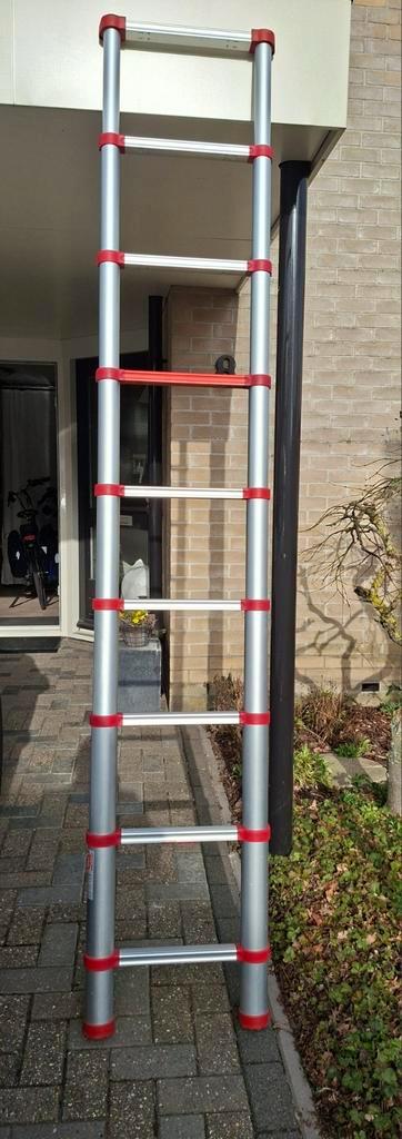 Telescopische ladder. Bieden vanaf €55, Doe-het-zelf en Verbouw, Ladders en Trappen, Ophalen of Verzenden